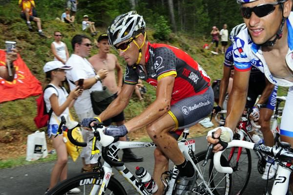 Lance Armstrong (Radioshack) lost more time. Just when will be go in a break?