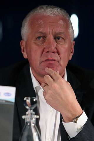 General manager Patrick Lefevere at the Omega Pharma-Quick Step Cycling Team press conference