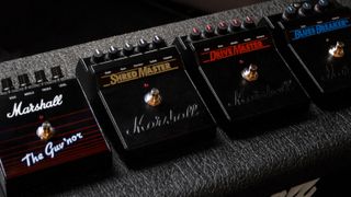Marshall The Guv'nor, Shredmaster, Bluesbreaker and Drivemaster pedals
