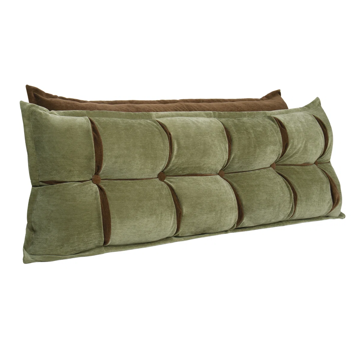WOWMAX button tufted headboard pillow in moss