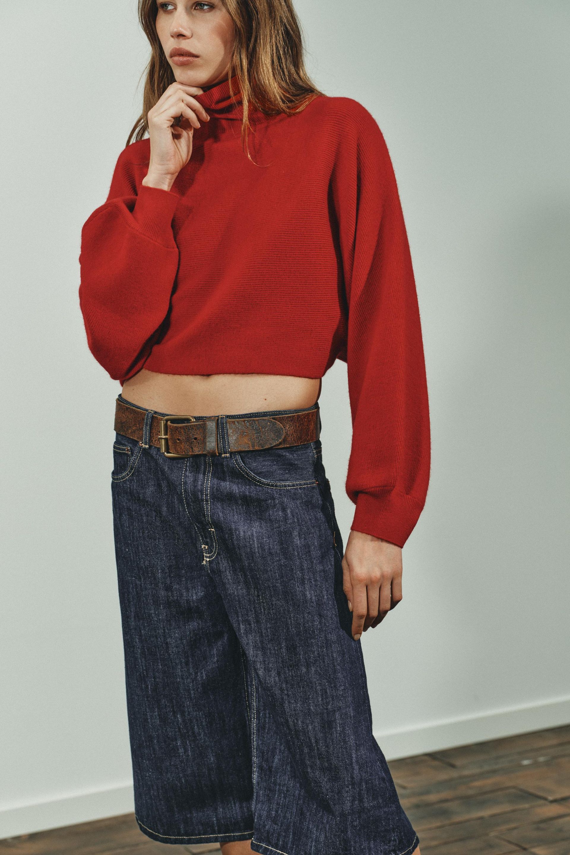Wide Sleeve Knit Jumper
