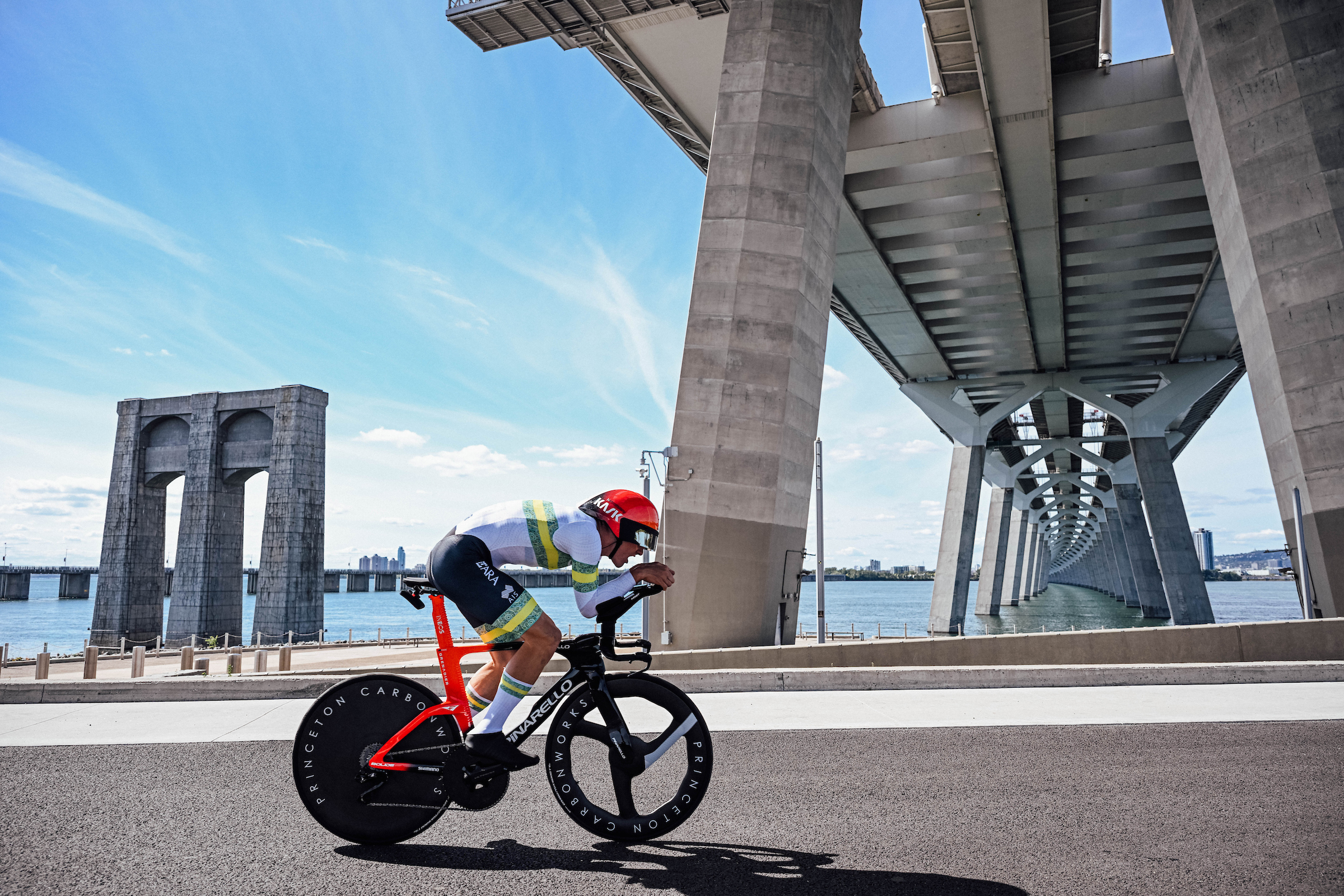 Cameron Rogers time trials at the 2026 UCI Road World Championships