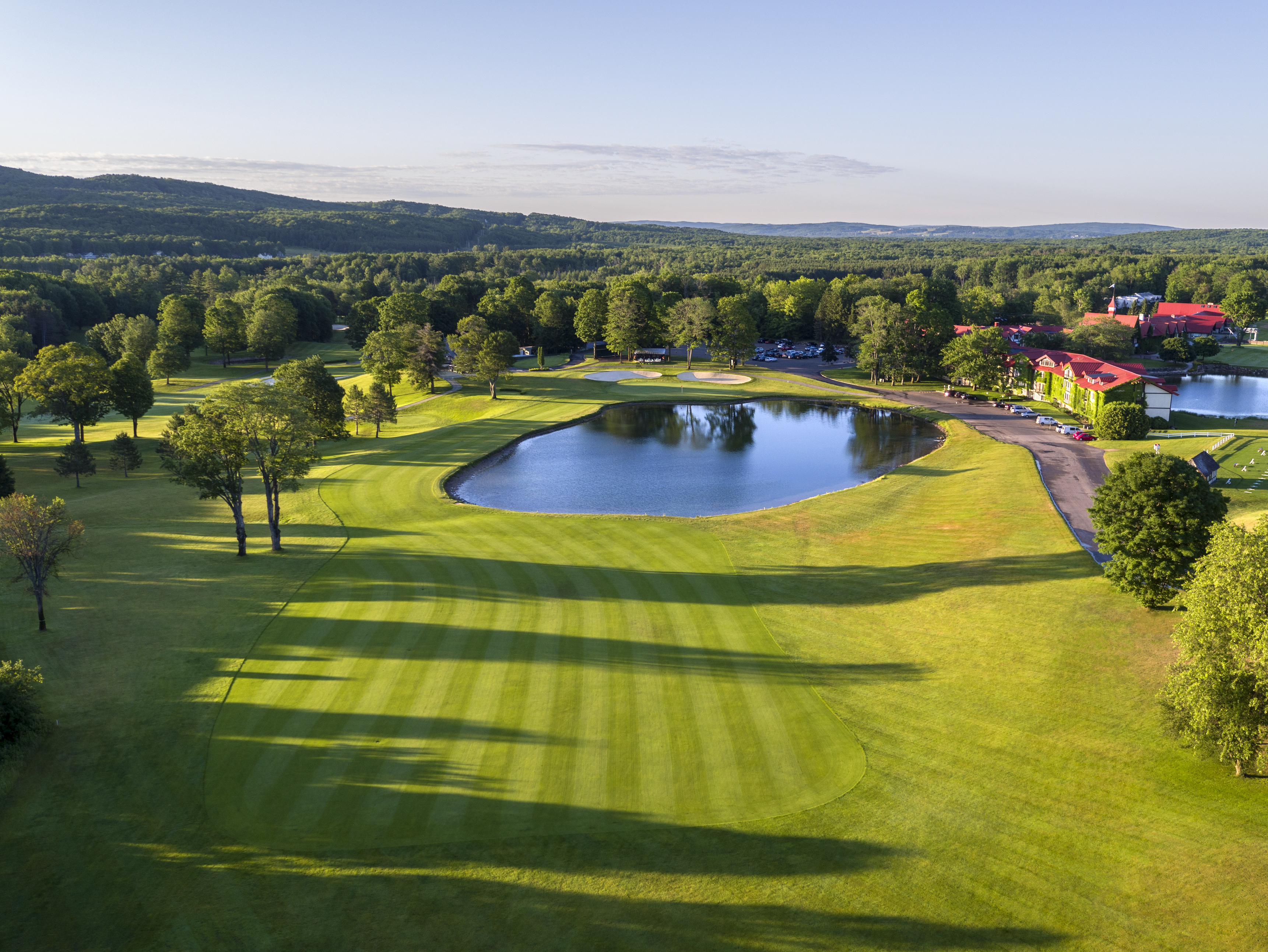 The Highlands at Harbor Springs golf course on a sunny day.