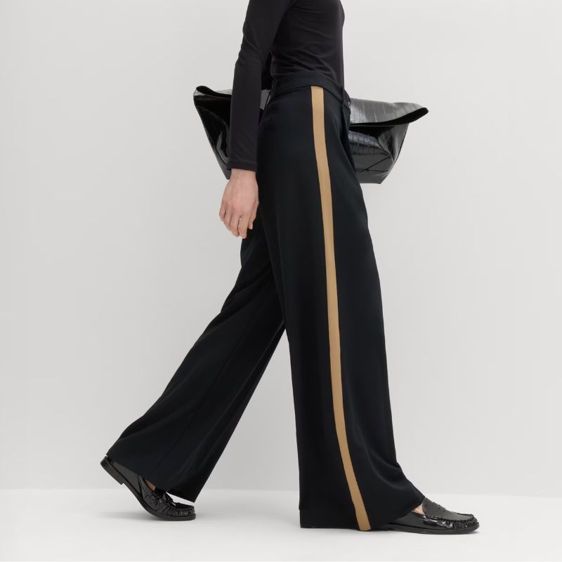 M&amp;amp;S, Side Stripe Wide Leg Trousers