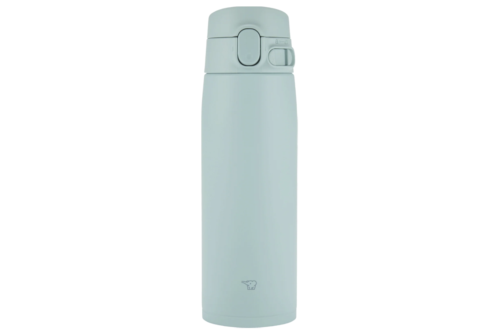 A seafoam green Zojirushi 20-ounce stainless steel mug