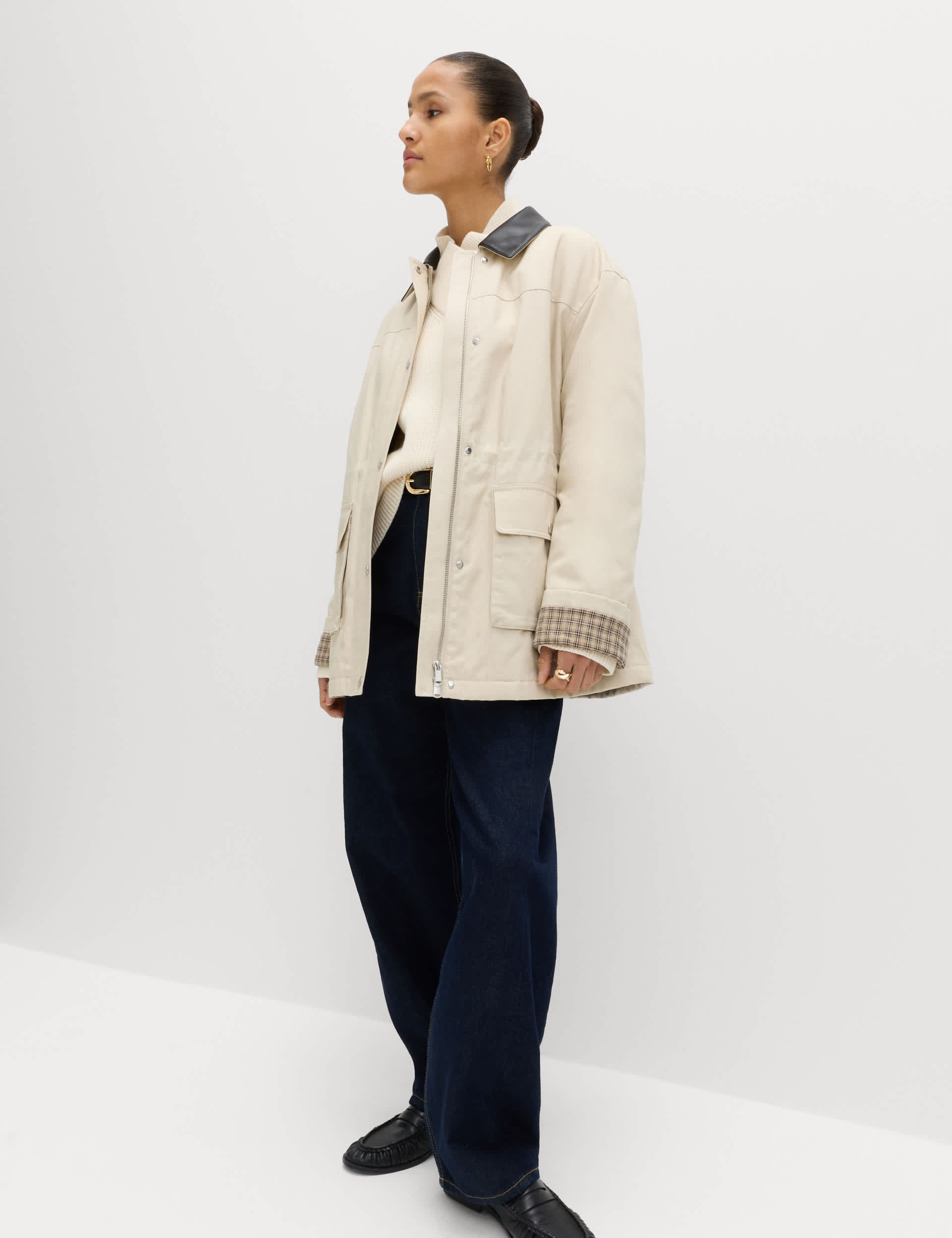 Pure Cotton Canvas Padded Barn Jacket