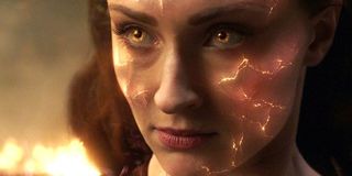 Sophie Turner intense closeup Jean Grey in Dark Phoenix X-Men Fox