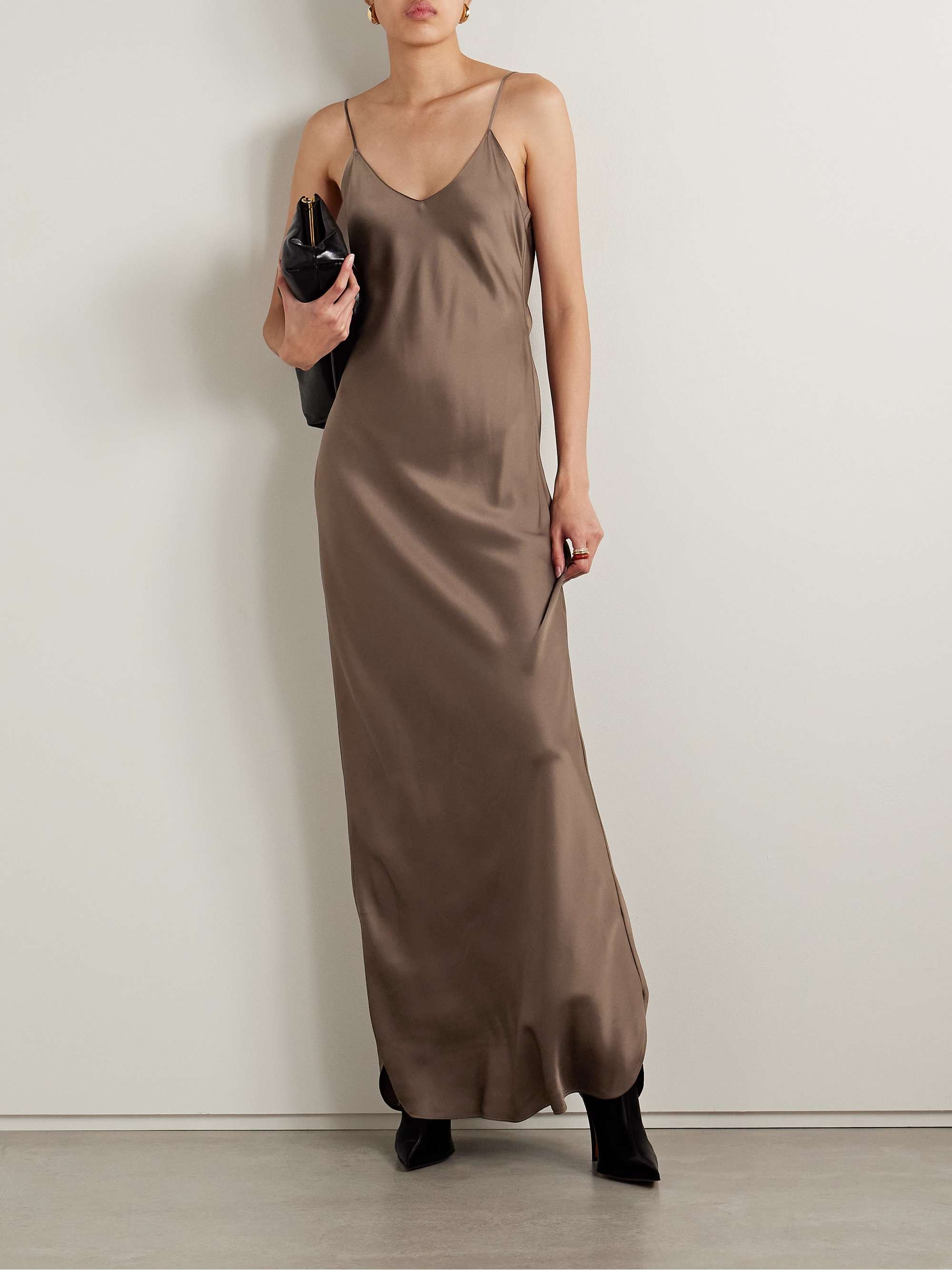 Cami Silk-Satin Gown