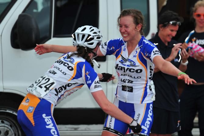 Jessica Allen celebrates the win