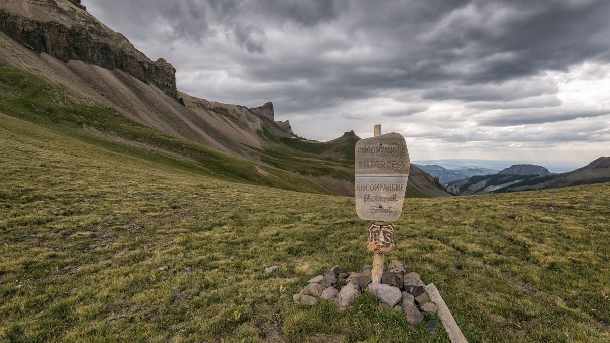 Mountain landscape in the Uncompahgre Wilderness