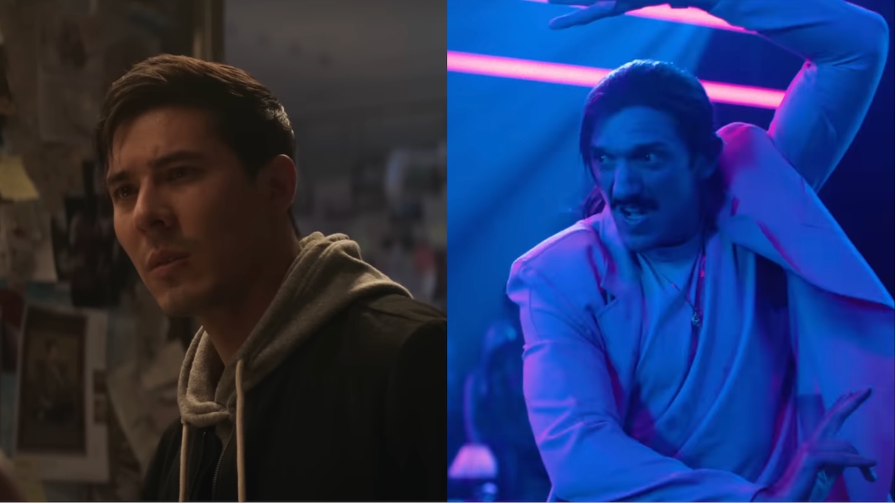 Lewis Tan as Cole Young in Mortal Kombat, and Andrew Schulz as Dan Hibiki in Street Fighter