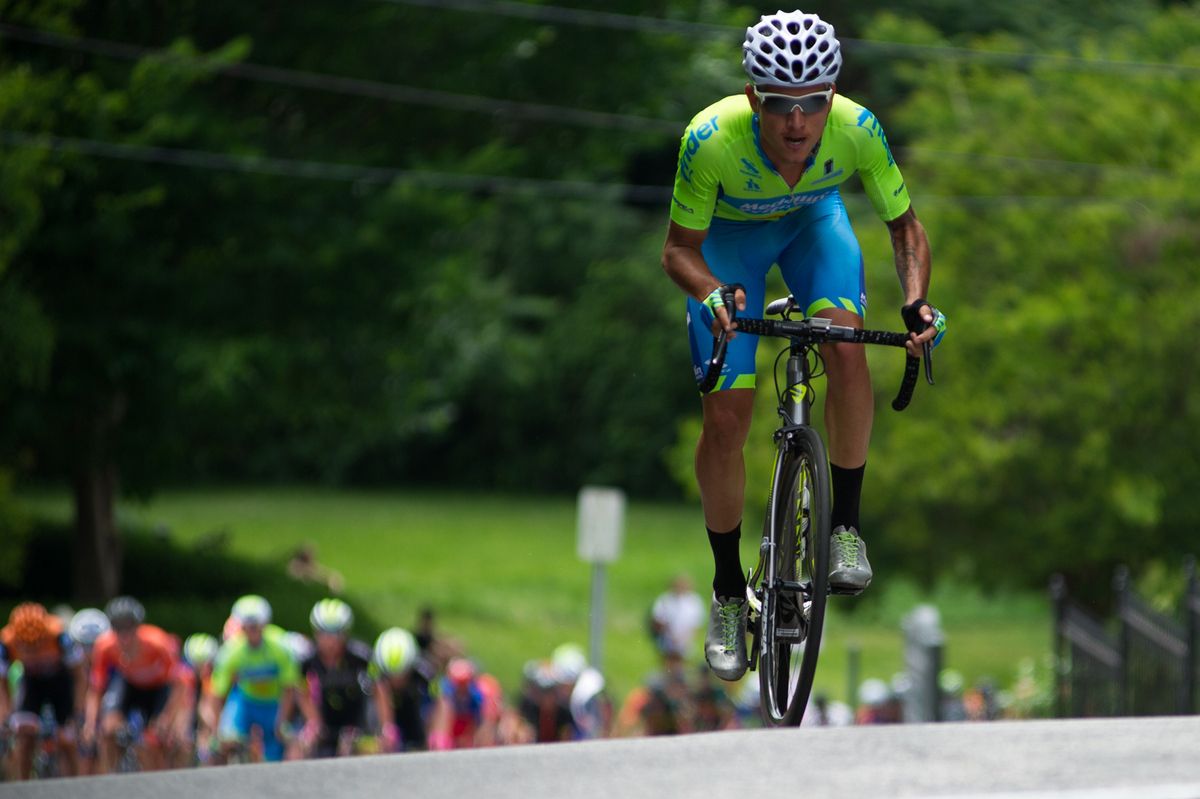 Riders launched attacks all day on the technical course