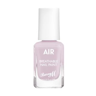 Barry M Air Breathable Nail Paint in shade Lilac Quartz on a white background