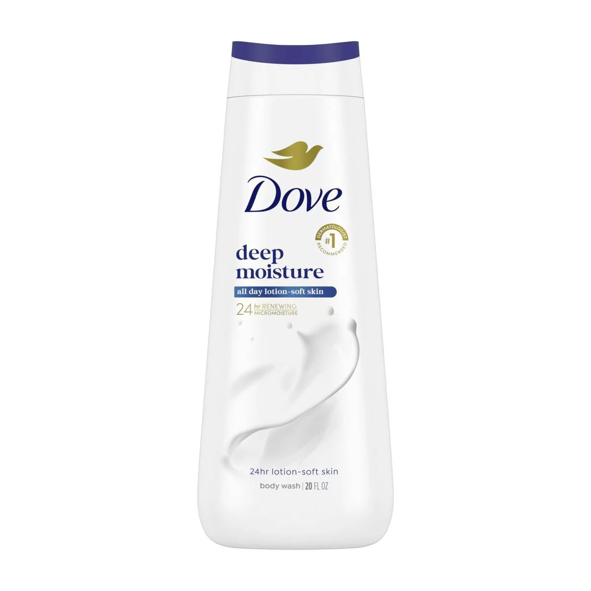 Dove Deep Moisture Body Wash Nourishes the Driest Skin 24hr Lotion-Soft Skin