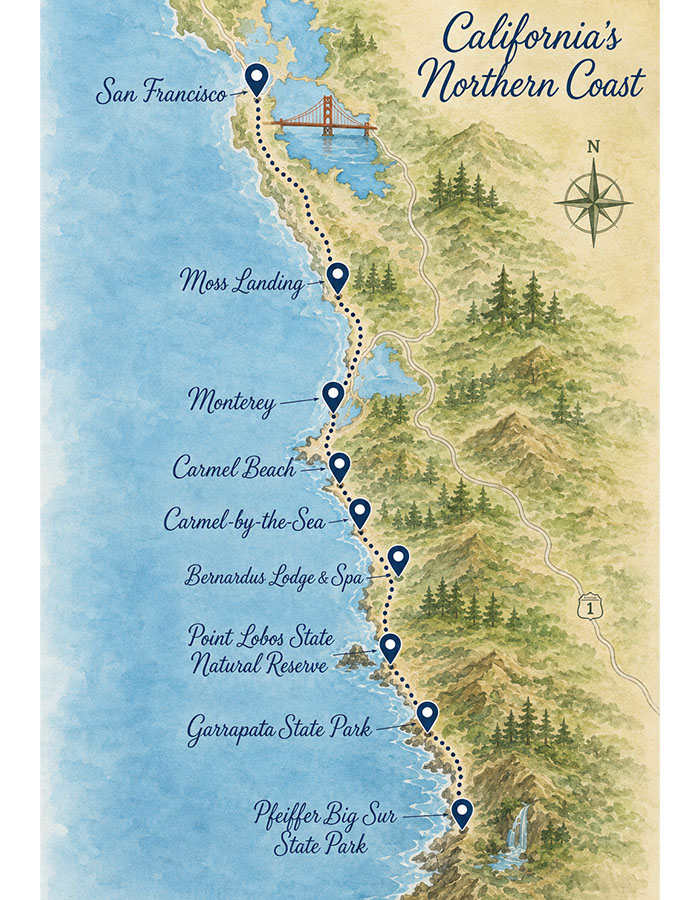 Map of Northern California