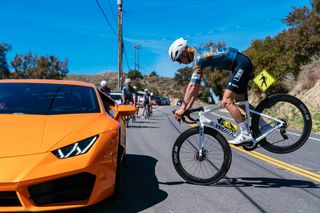 Lance Haidet showing off his bike skills