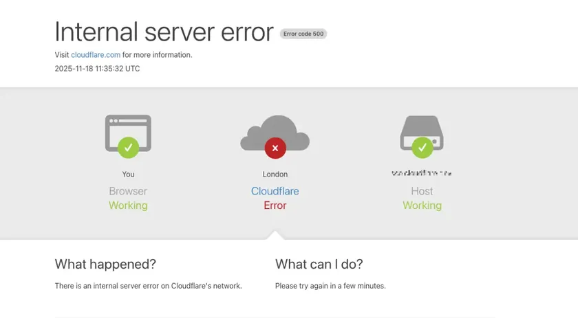 Cloudflare outage