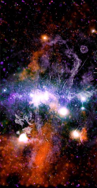 The Milky Way's Galactic Center, as seen by the Chandra X-ray observatory.