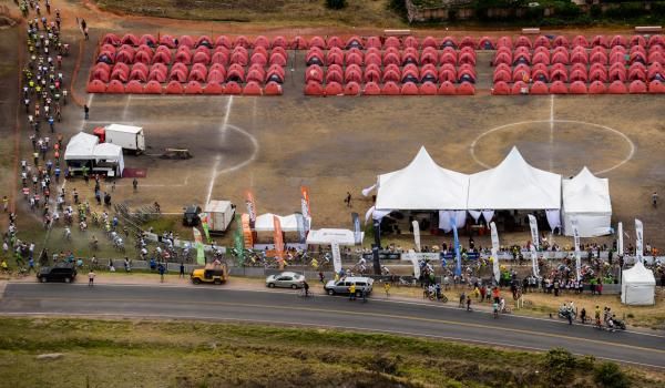 Tent city at the Brasil Ride.