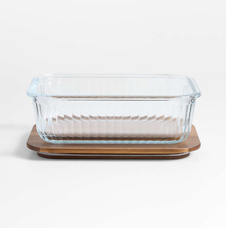 Crate & Barrel x Laura Kim glass food storage