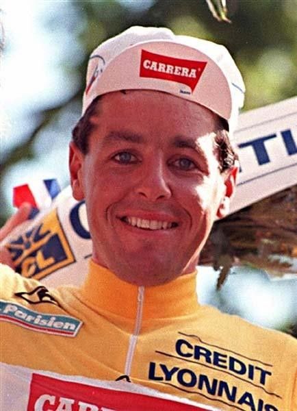 Stephen Roche in yellow