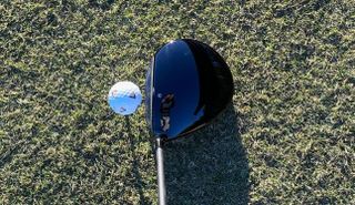 The TaylorMade Qi10 Driver at address
