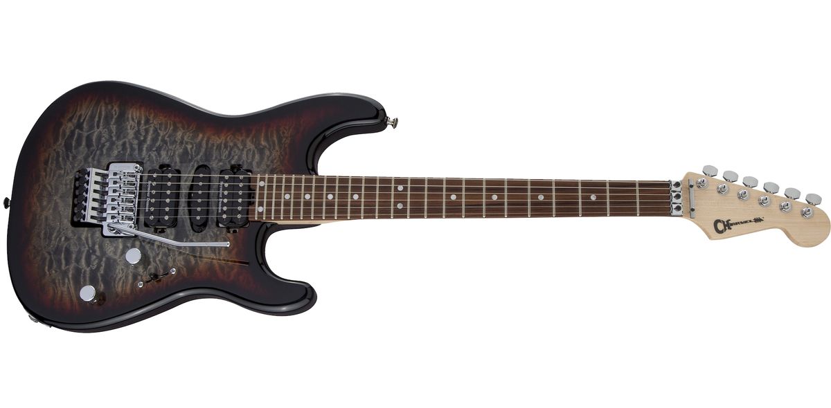 Charvel MJ San Dimas Style 1 HSH FR PF QM Midnight Glow