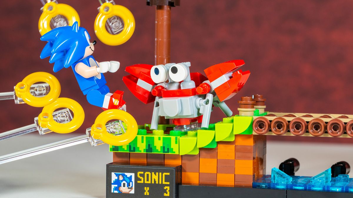 Lego Sonic the Hedgehog - Green Hill Zone closeups and action shots