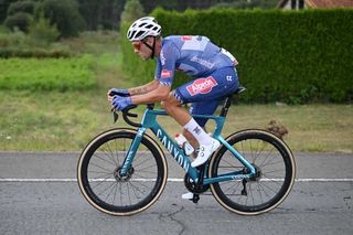 PADRON SPAIN AUGUST 28 Xandro Meurisse of Belgium and Team Alpecin Deceuninck competes during the La Vuelta 79th Tour of Spain 2024 Day 11 a 1665km stage from Padron to Padron UCIWT on August 28 2024 in Padron Spain Photo by Dario BelingheriGetty Images