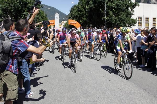 The peloton rolls out