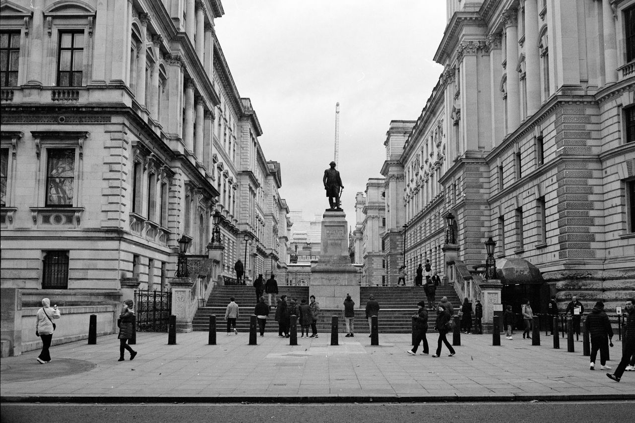 Westminster in London taken on Ilford XP2 Super 35mm film