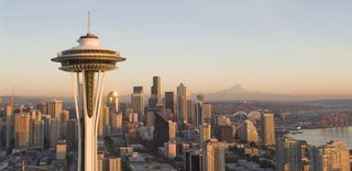 Space Needle building in Washington is one of the most instagrammable landmarks in America