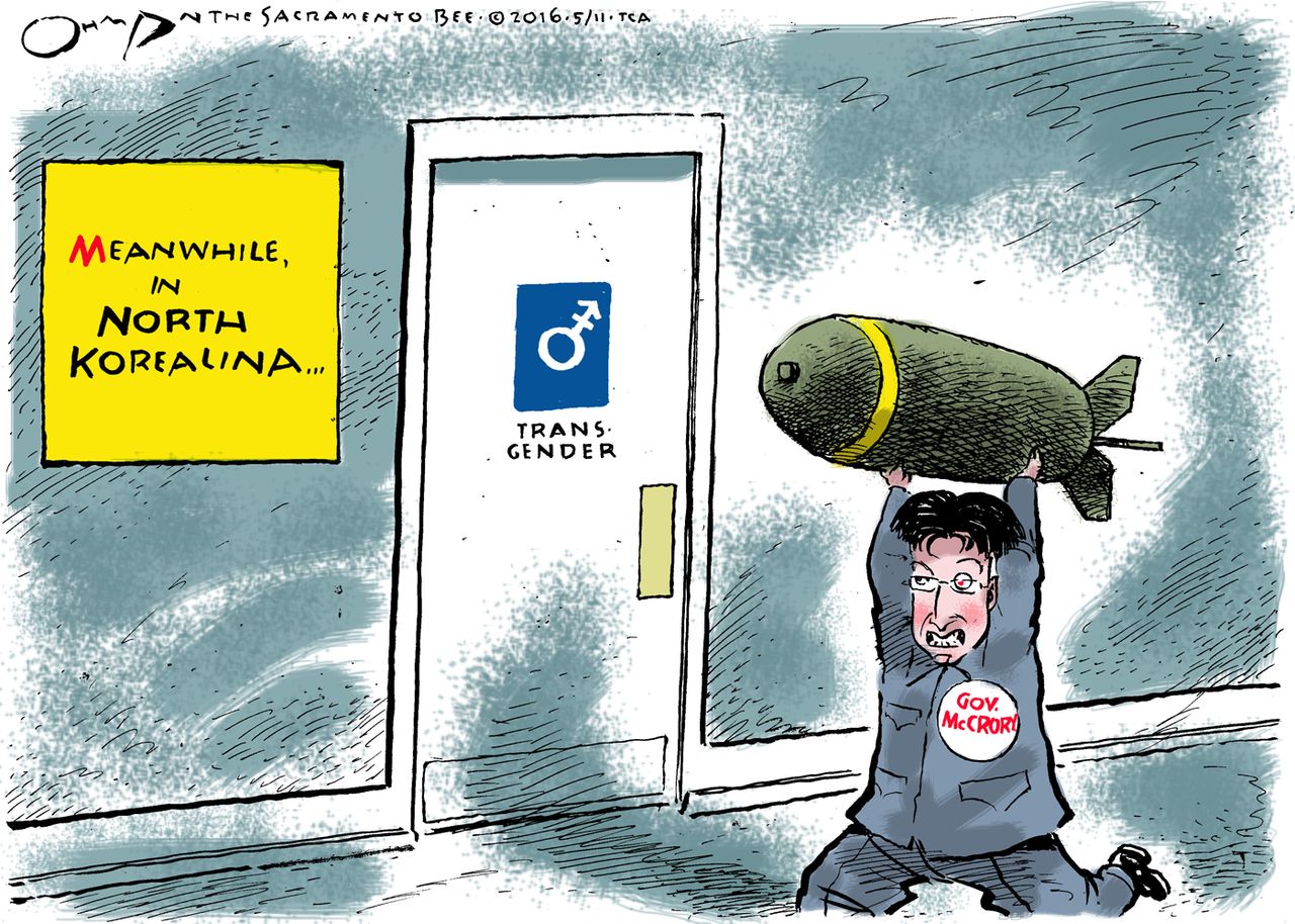 Political Cartoon U.S. North Carolina North Korea