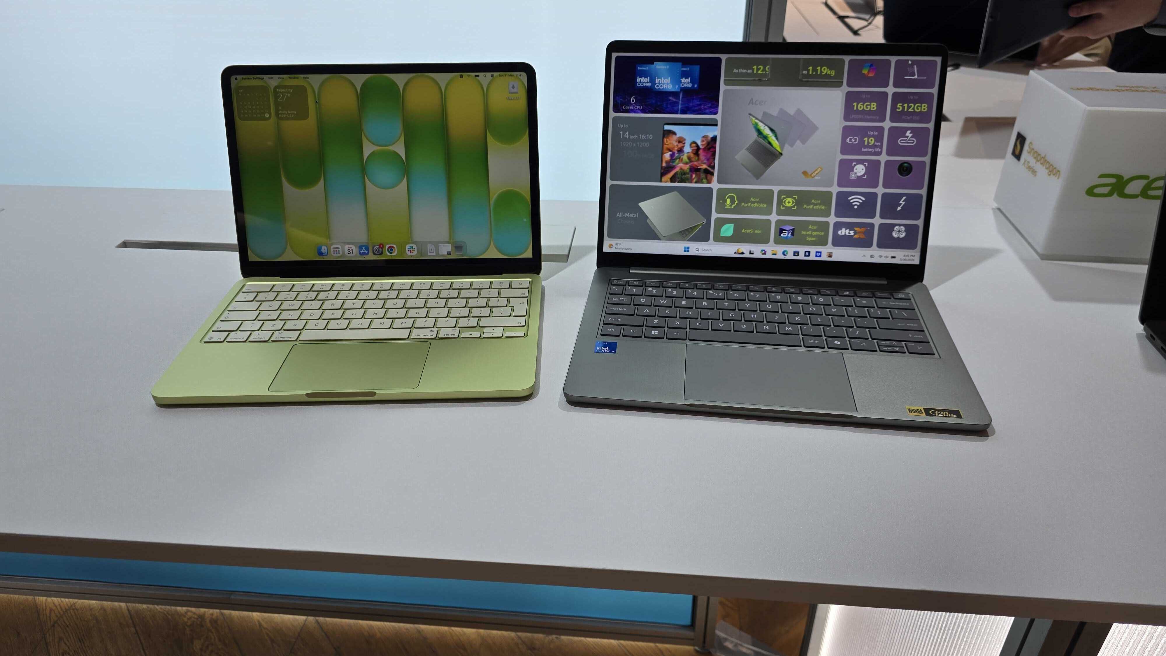 Acer Swift Air 14 and MacBook Neo