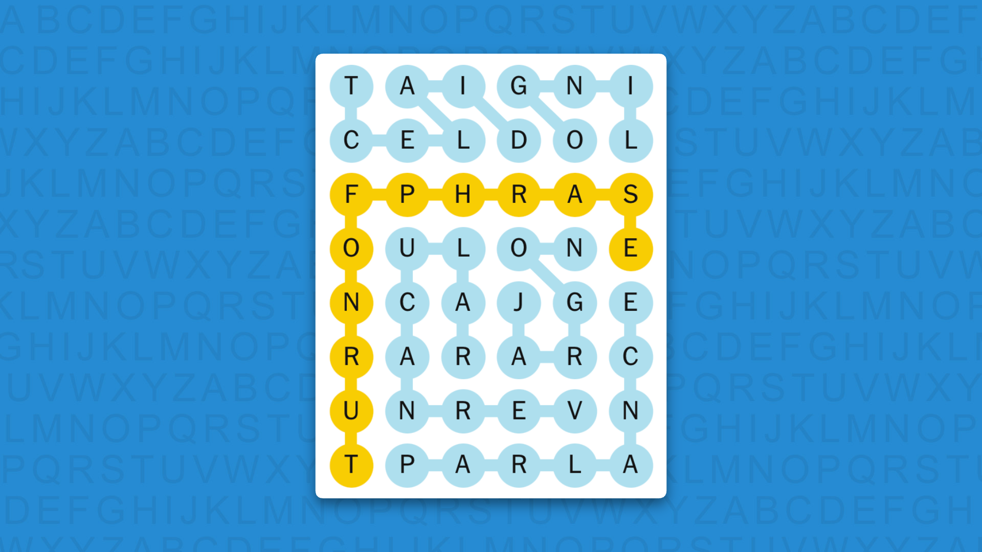 NYT Strands answers for game 953 on a blue background