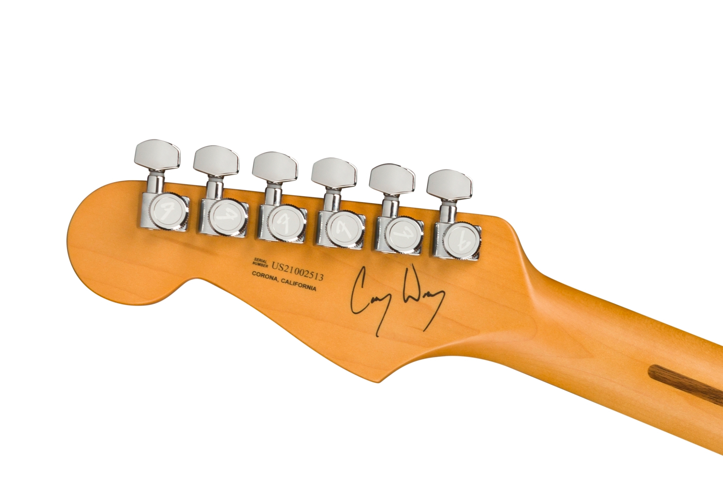 Fender Cory Wong Stratocaster headstock rear