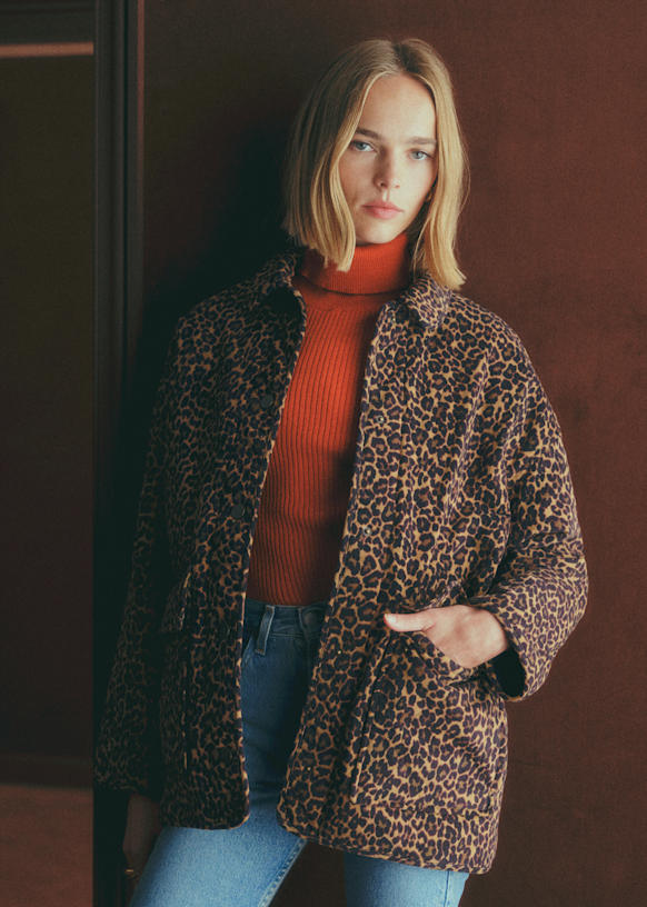 Flo Jacket - Big Winter Leopaard Print - Organic Cotton - Organic Textile - Sézane