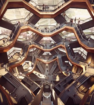 Interior View of the Vessel - courtesy of Forbes Massie-Heatherwick Studio