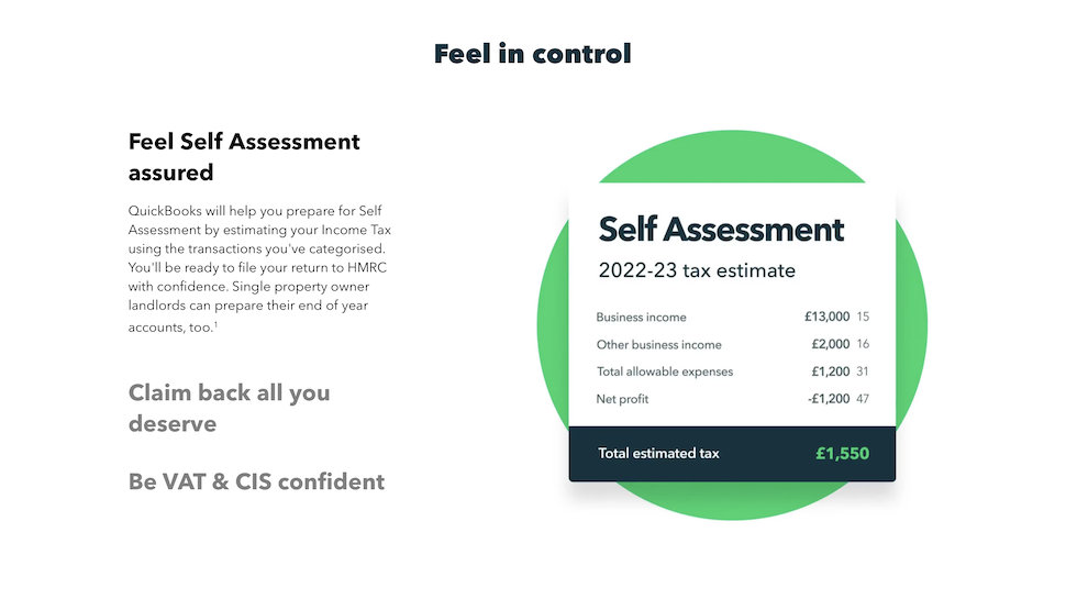 QuickBooks website screenshot