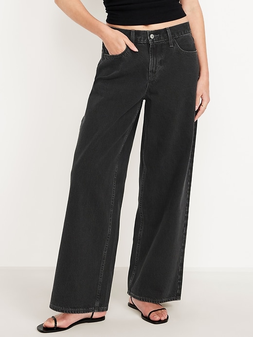 Mid-Rise Wow Baggy Wide-Leg Jeans