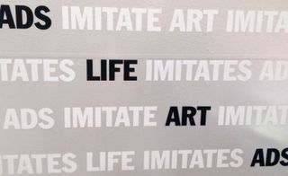 'Life imitates art' print