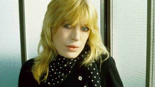 Marianne Faithful posing for a photograph in 1979