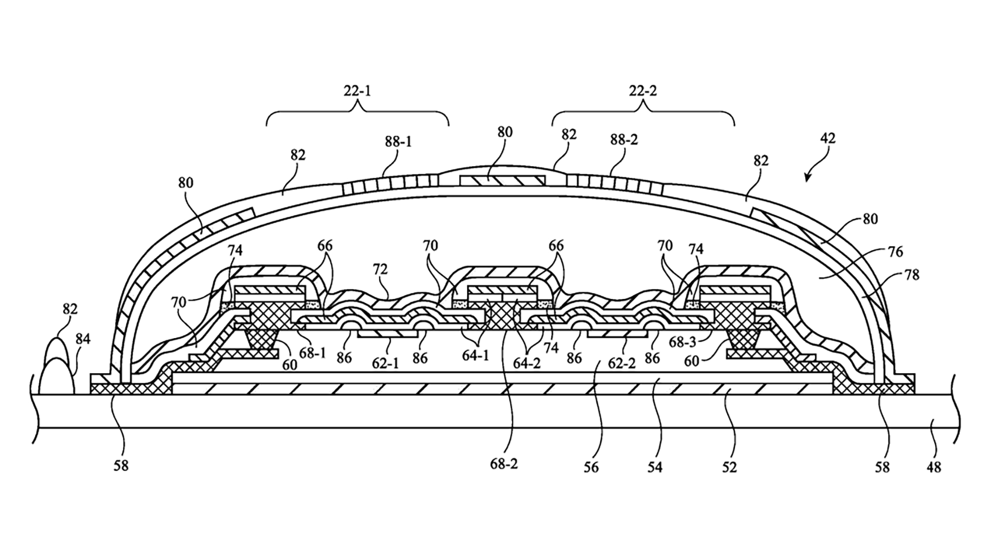 Apple stretchable display patent