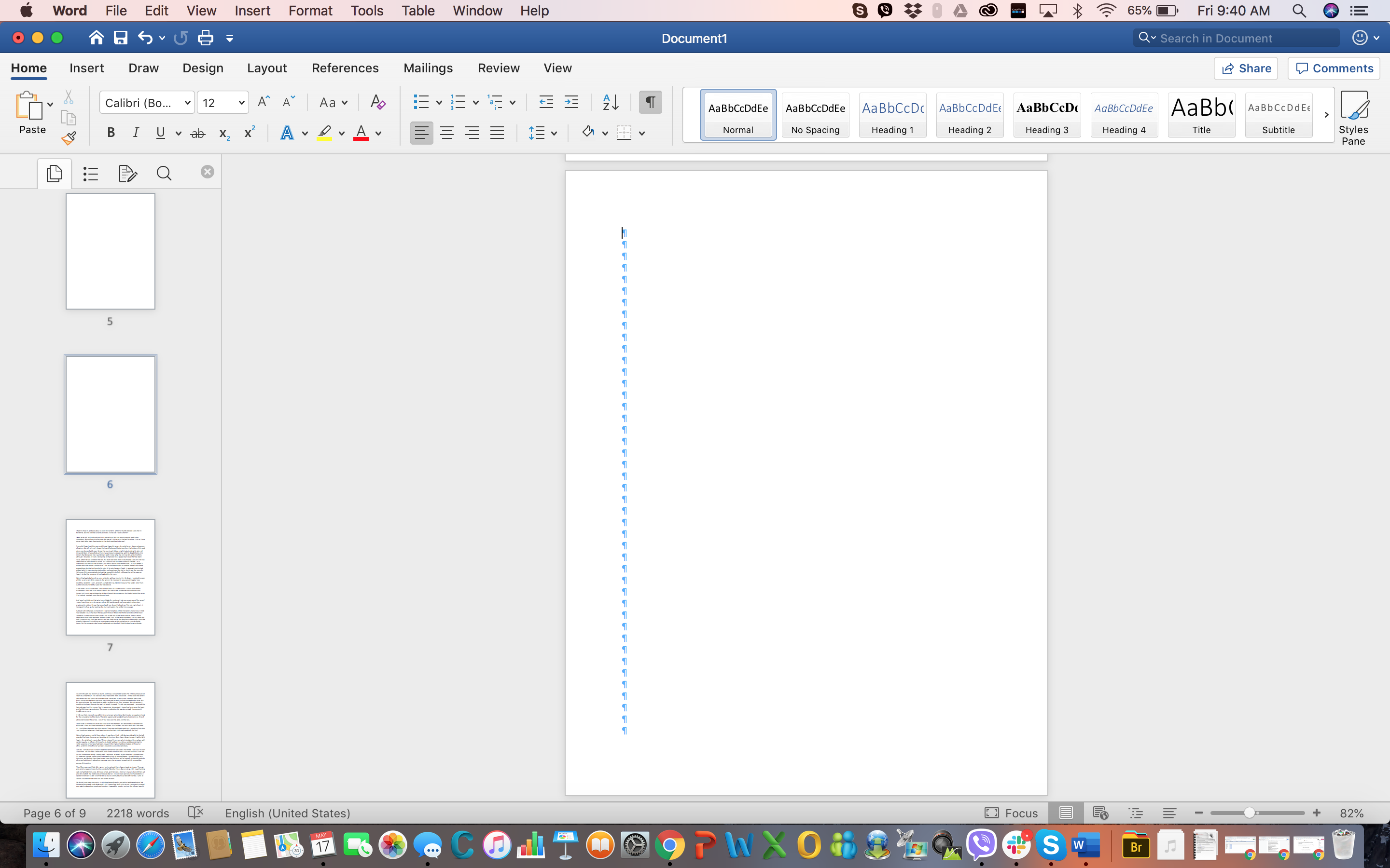 how to delete a page in Word