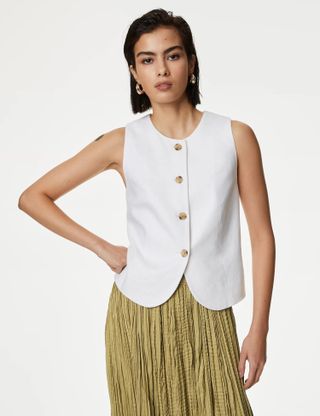 Linen Rich Tailored Waistcoat