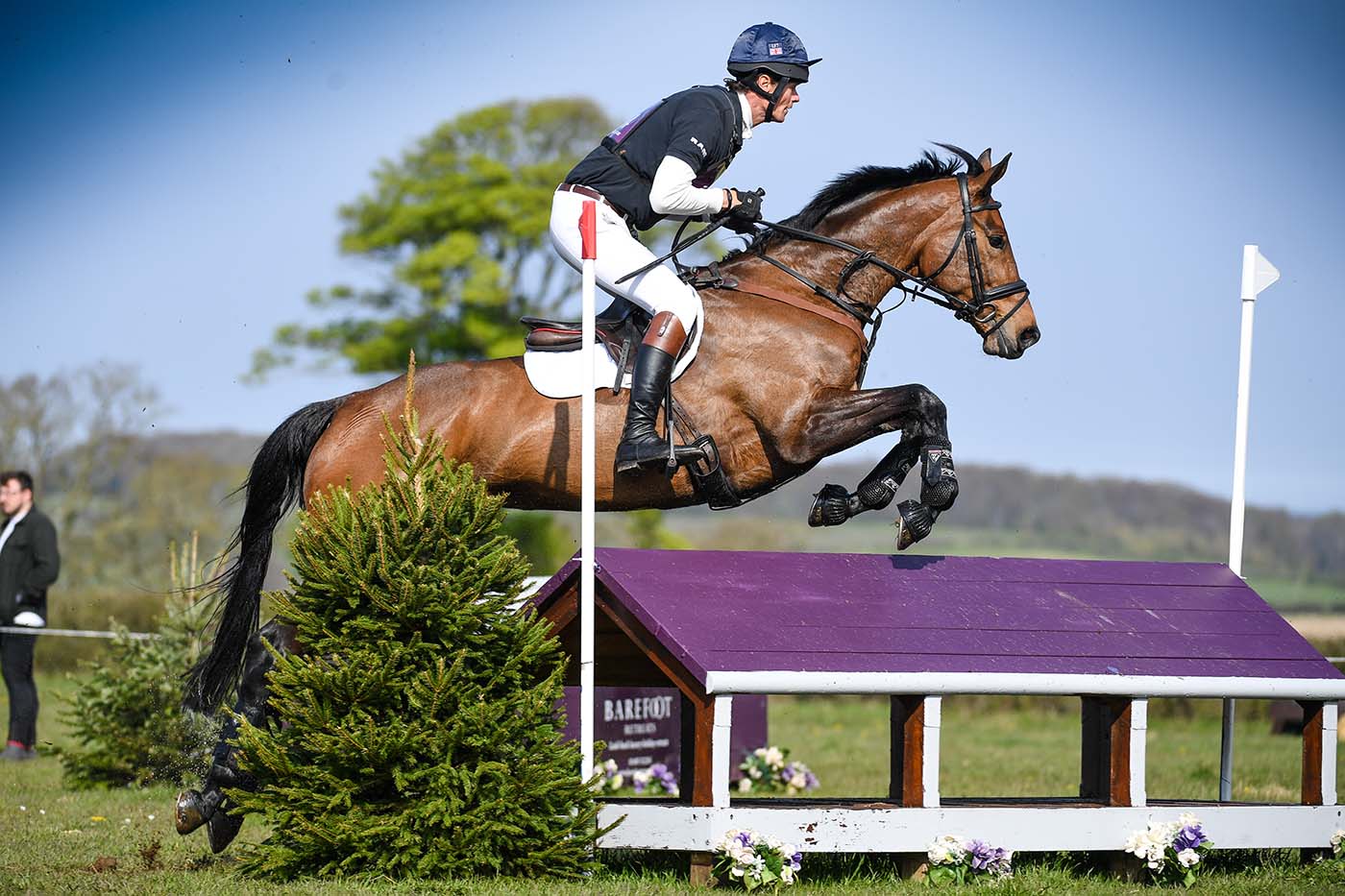 BURNHAM MARKET William Fox-Pitt riding Grafennacht during the CCI-S 4* Section B at BAREFOOT RETREATS BURNHAM MARKET INTERNATIONAL (1) held at Sussex Farm in the Burnham Market near King's Lynn in Norfolk in United Kingdom on the 17th April 2023
