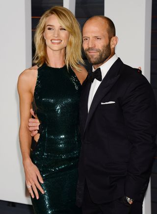 Rosie Huntington-Whiteley & Jason Statham At The Oscar After Parties, 2015