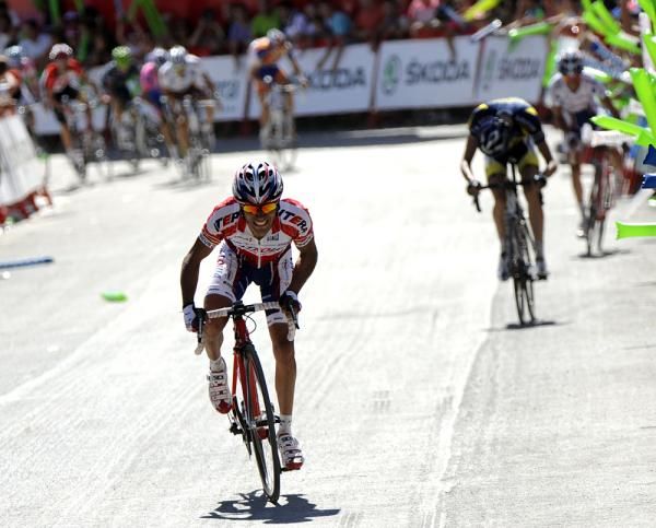 Rodrigeuz opened up a gap in the sprint