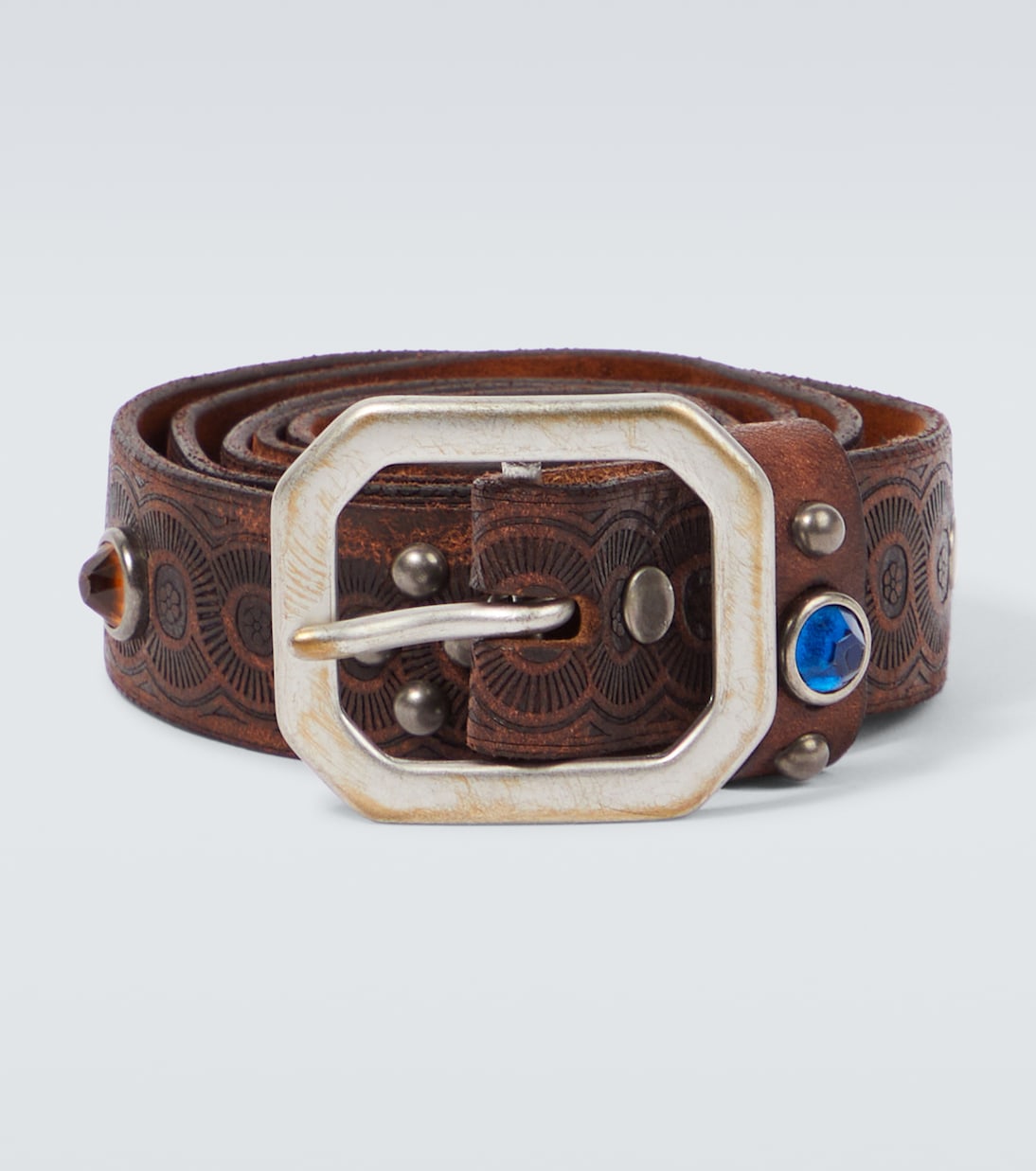Rasco Embellished Leather Belt