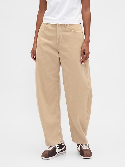 Gap, High Rise Corduroy Barrel Pants (Were $90)
